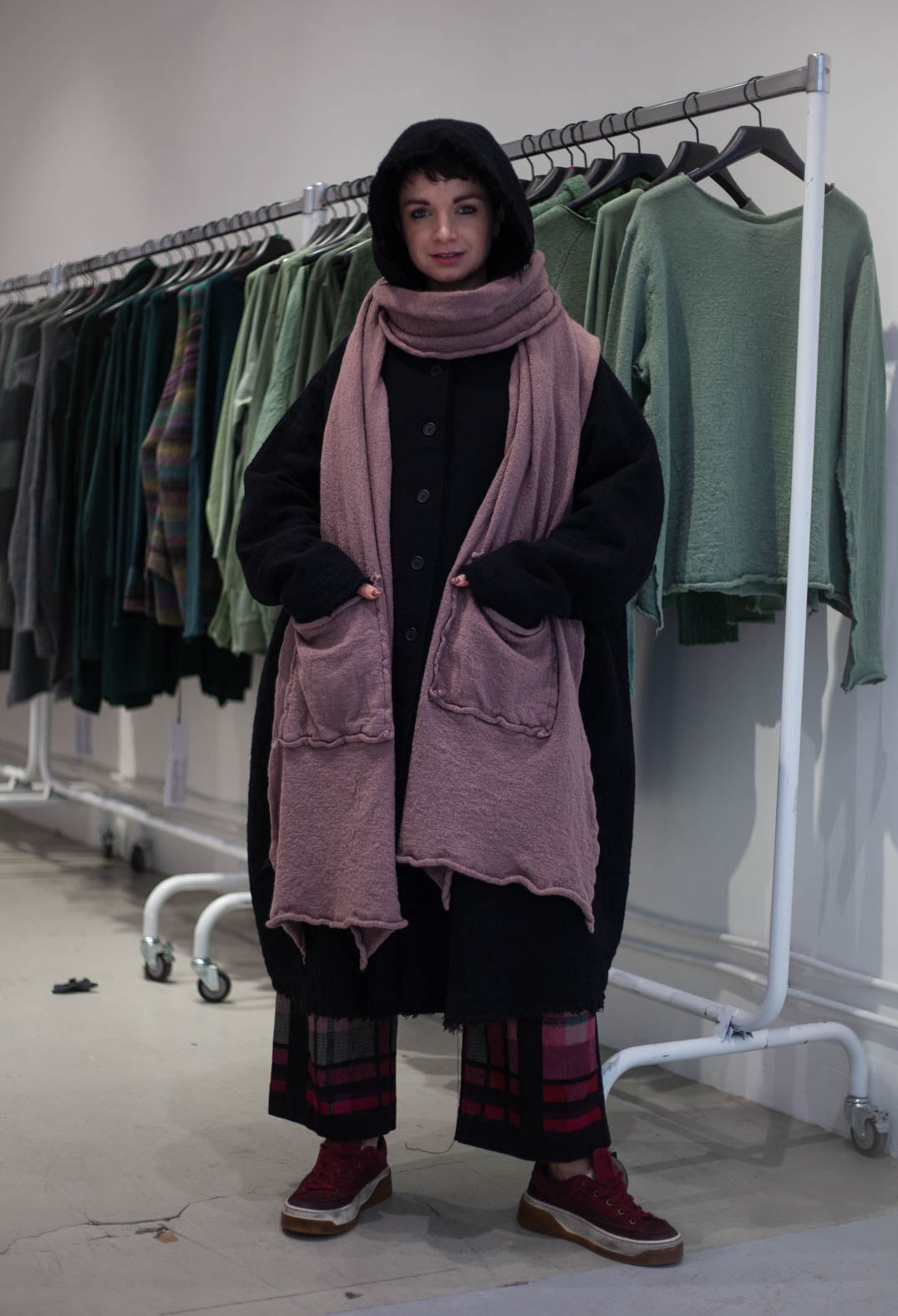 PRE-ORDER - Wide Leg Trousers in Check Multicolour - 3230103