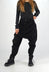 PRE-ORDER - Velvet Drop Crotch Trousers in Dark Grey (Pictured in Black) - 3230104