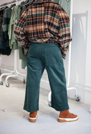 PRE-ORDER - Wide Leg Trousers in Bronze (Pictured in Forest) - 3230113
