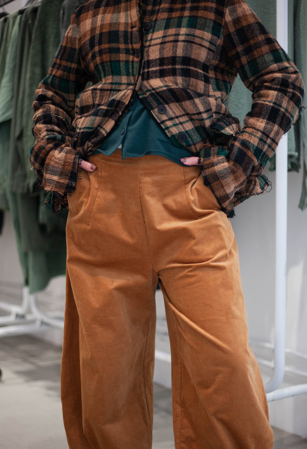 PRE-ORDER - Balloon Leg Trousers in Lava (Pictured in Bronze) - 3230114