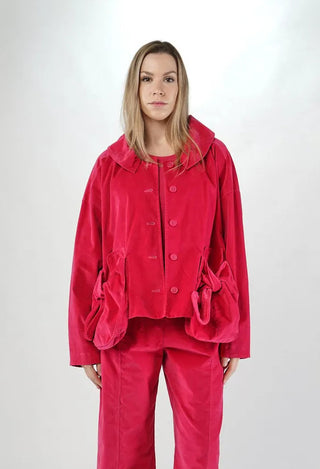 PRE-ORDER - Short Jacket with Feature Pockets in Dark Grey (Pictured in Lotus) - 3231101