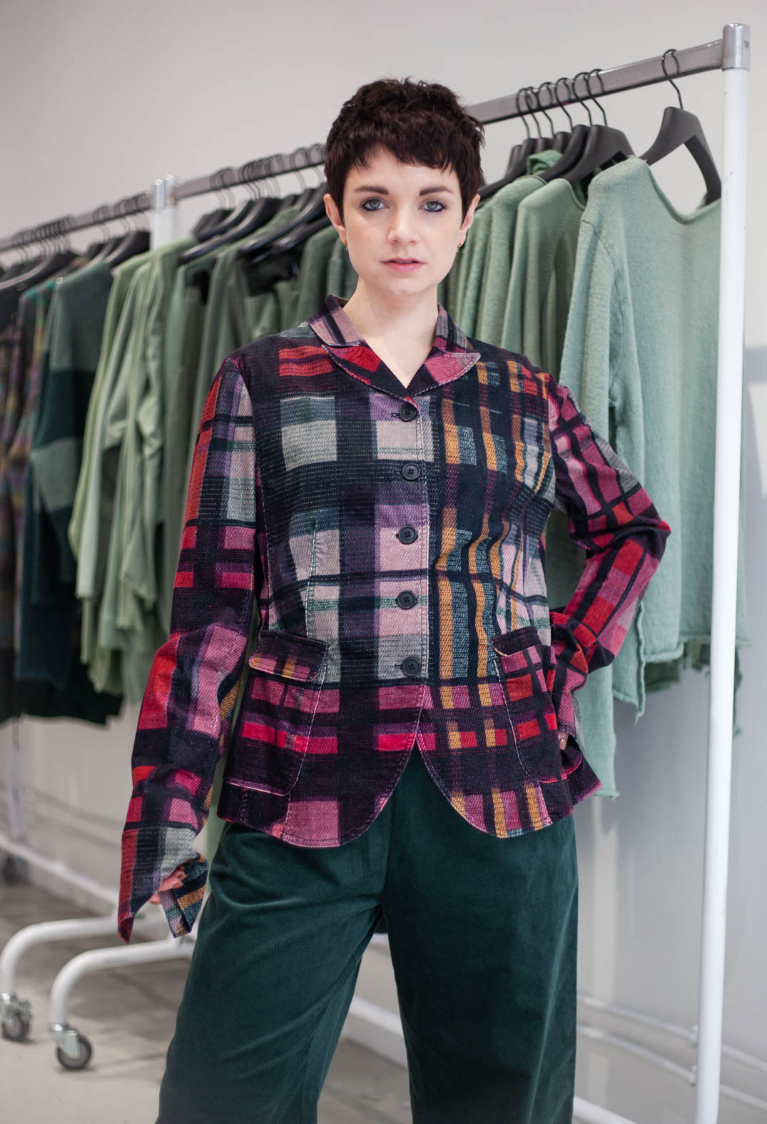 PRE-ORDER - Jacket in Check Multicolour - 3231101