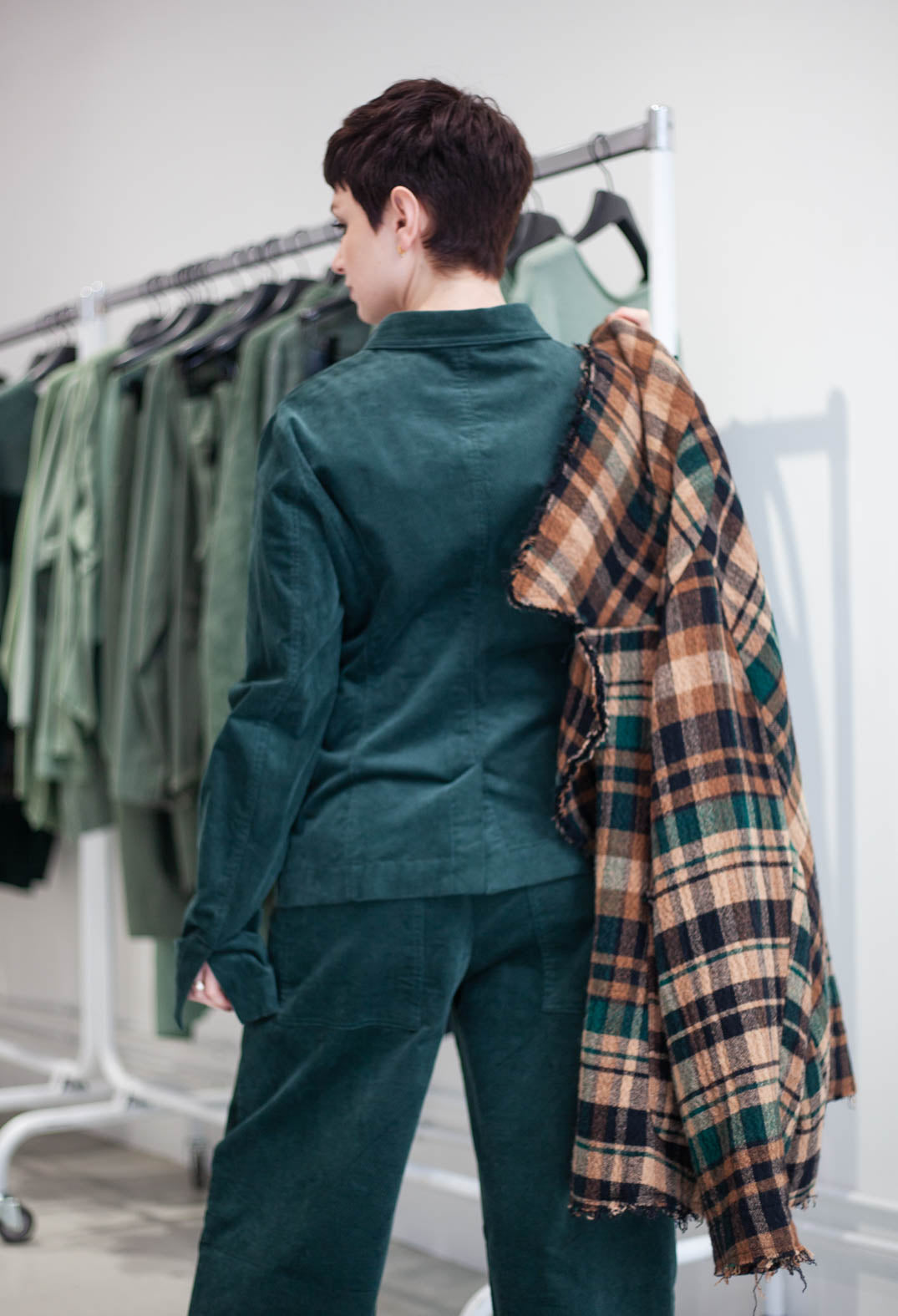 PRE-ORDER - Button Up Jacket in Lava (Pictured in Forest) - 3231111
