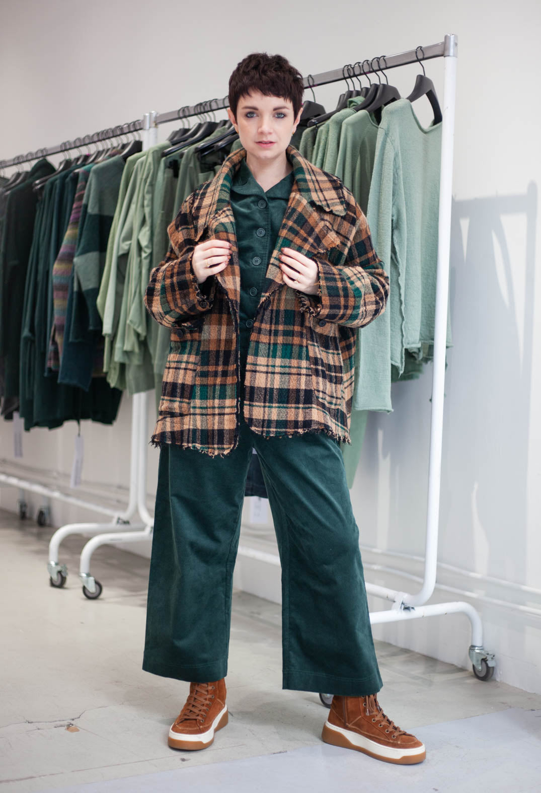 PRE-ORDER - Button Up Jacket in Bronze (Pictured in Forest) - 3231111