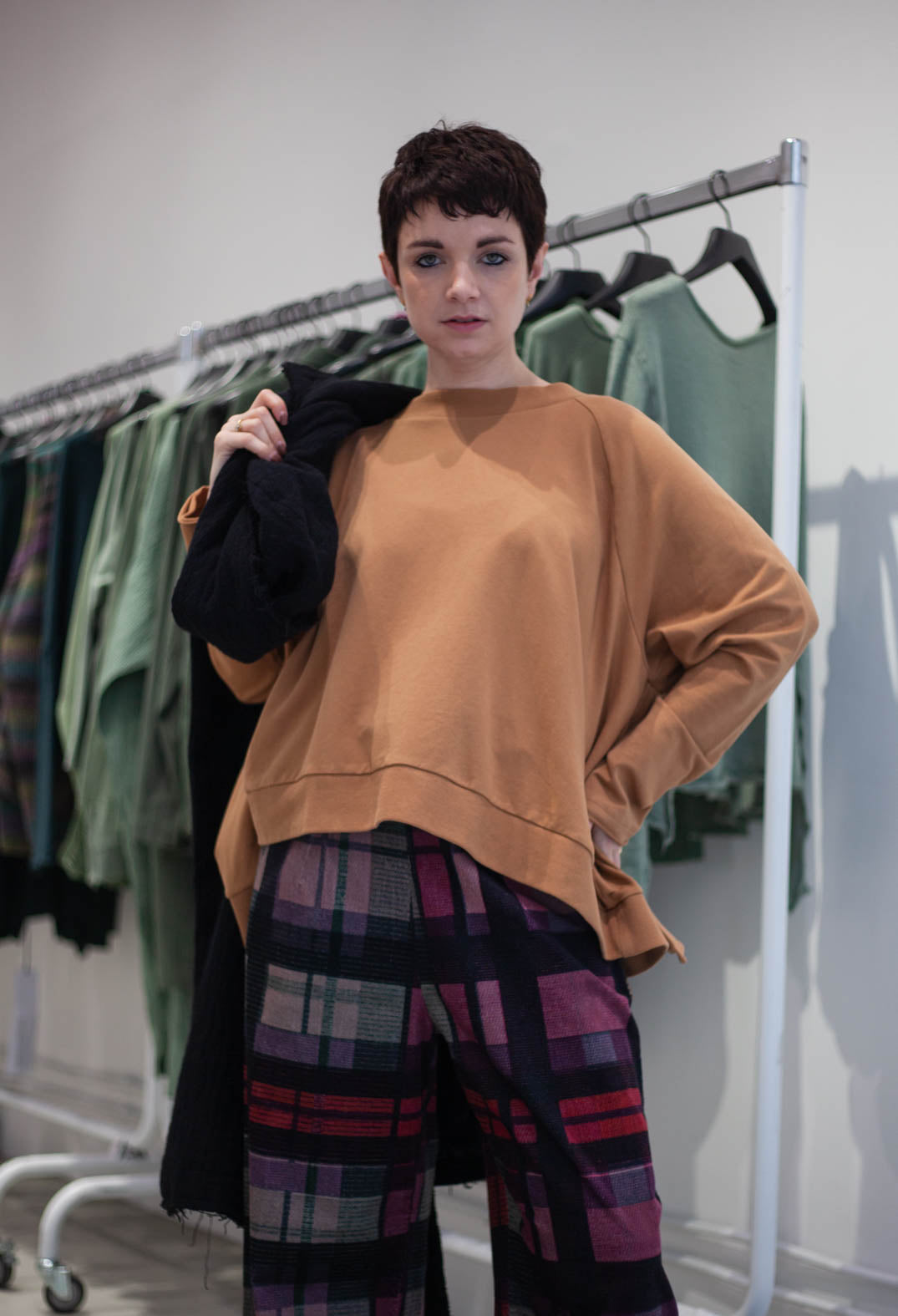 PRE-ORDER - Oversized Sweatshirt in Forest (Pictured in Bronze) - 3250504
