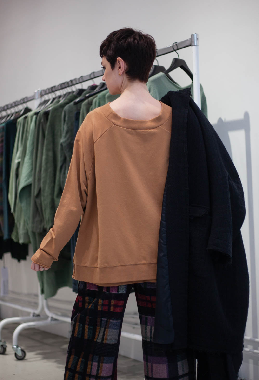 PRE-ORDER - Oversized Sweatshirt in Forest (Pictured in Bronze) - 3250504