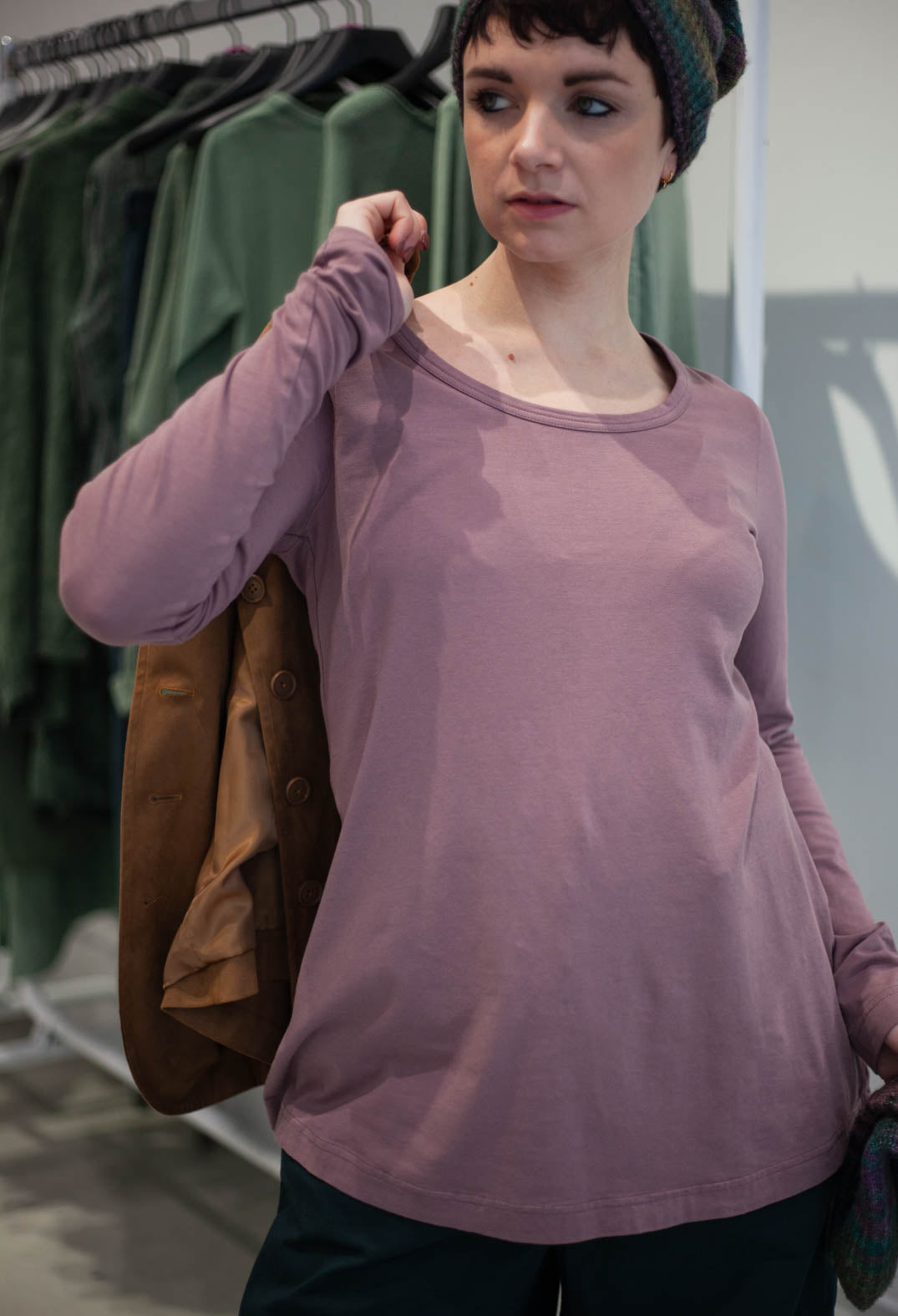 PRE-ORDER - Long Sleeve T-Shirt in Black (Pictured in Crystal) - 3260501