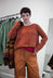 PRE-ORDER - Cropped Cardigan in Bronze Lava Jacquard - 3277101