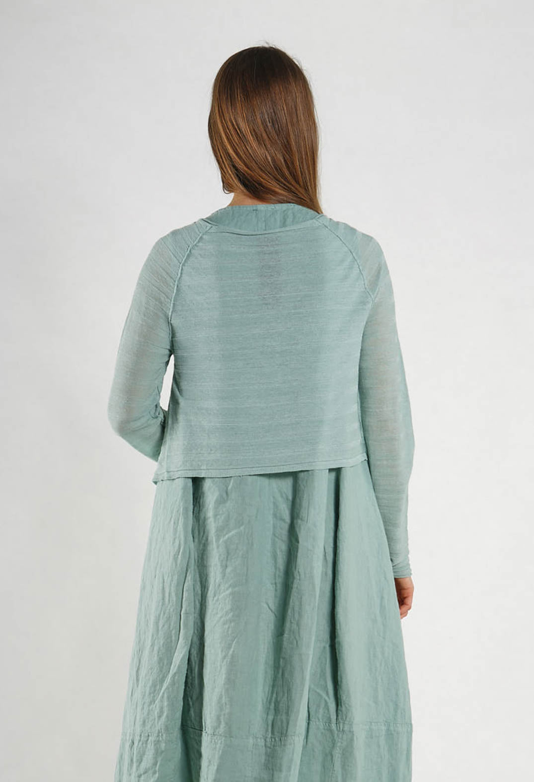 PRE-ORDER - Cropped Cardigan in Black - 3277104 (Pictured in Mint)