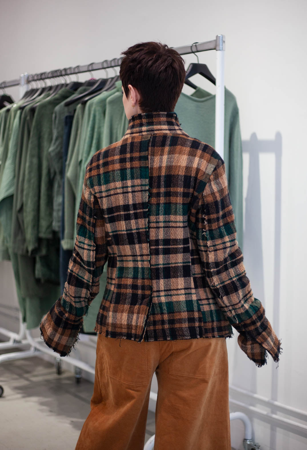 PRE-ORDER - Raw Edge Jacket in Lava Check (Pictured in Forest Check) - 3281101