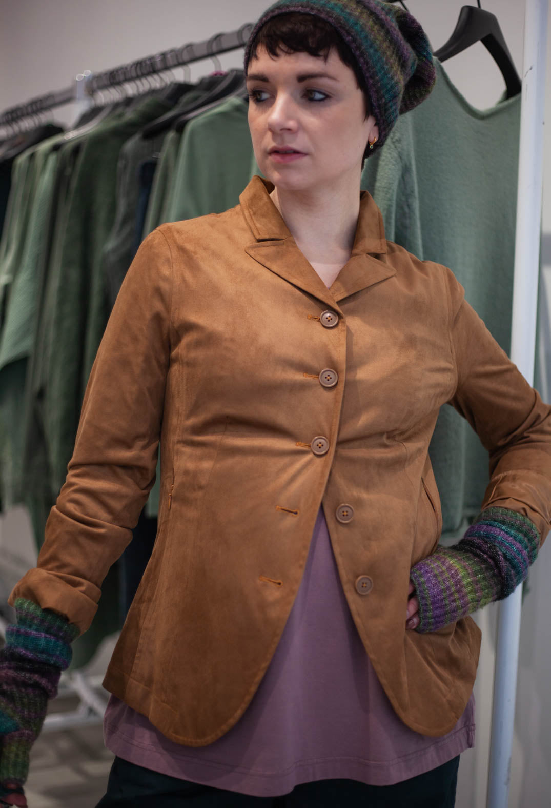 PRE-ORDER - Fitted Jacket in Bronze - 3301114
