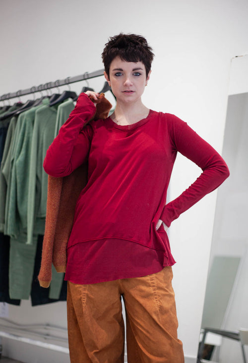 PRE-ORDER - Long Sleeve Top in Lava - 3330501