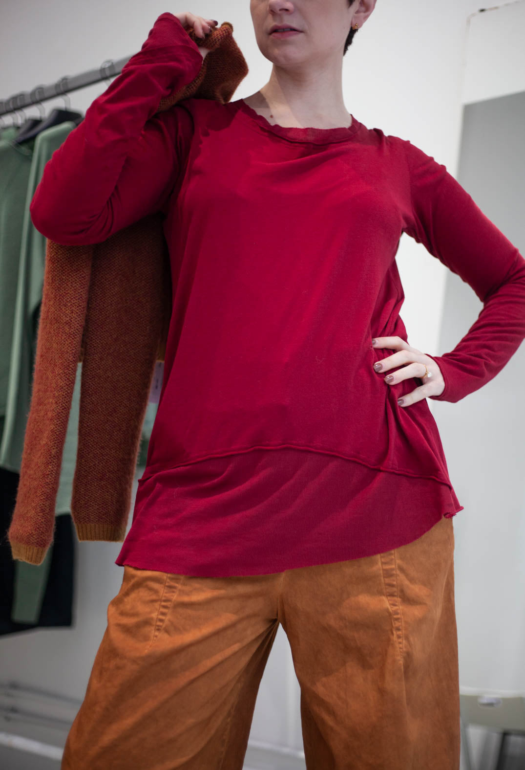 PRE-ORDER - Long Sleeve Top in Bronze (Pictured in Lava) - 3330501