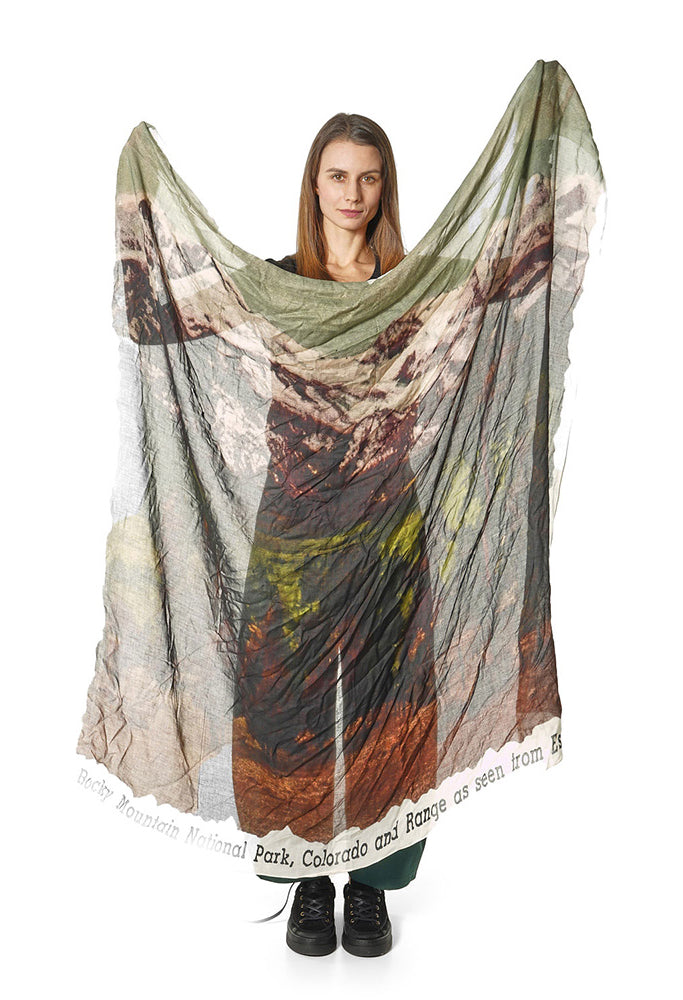 PRE-ORDER - Lightweight Scarf in Forest Print - 3361402