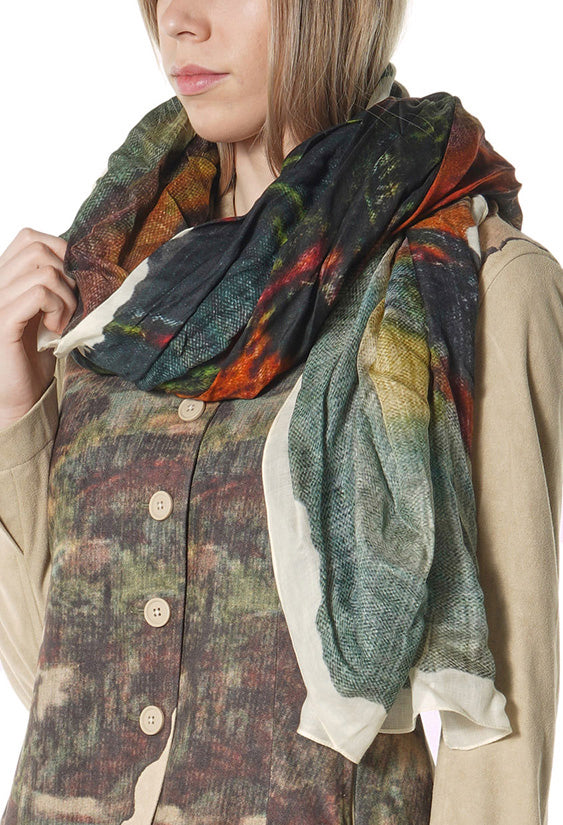 PRE-ORDER - Lightweight Scarf in Mountain Print - 3361403