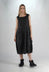 PRE-ORDER - Sleeveless Tulip Hem Dress in Black Stripe - 3410903