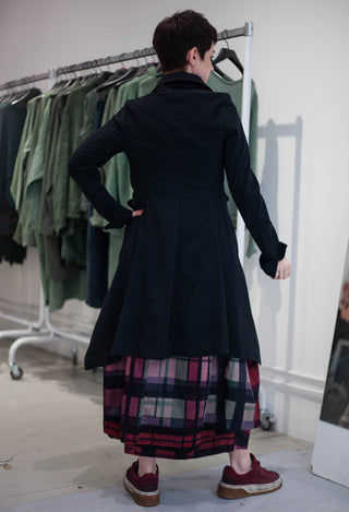 PRE-ORDER - Tailored Coat in Bronze Stripe (Pictured in Forest Stripe) - 3411217
