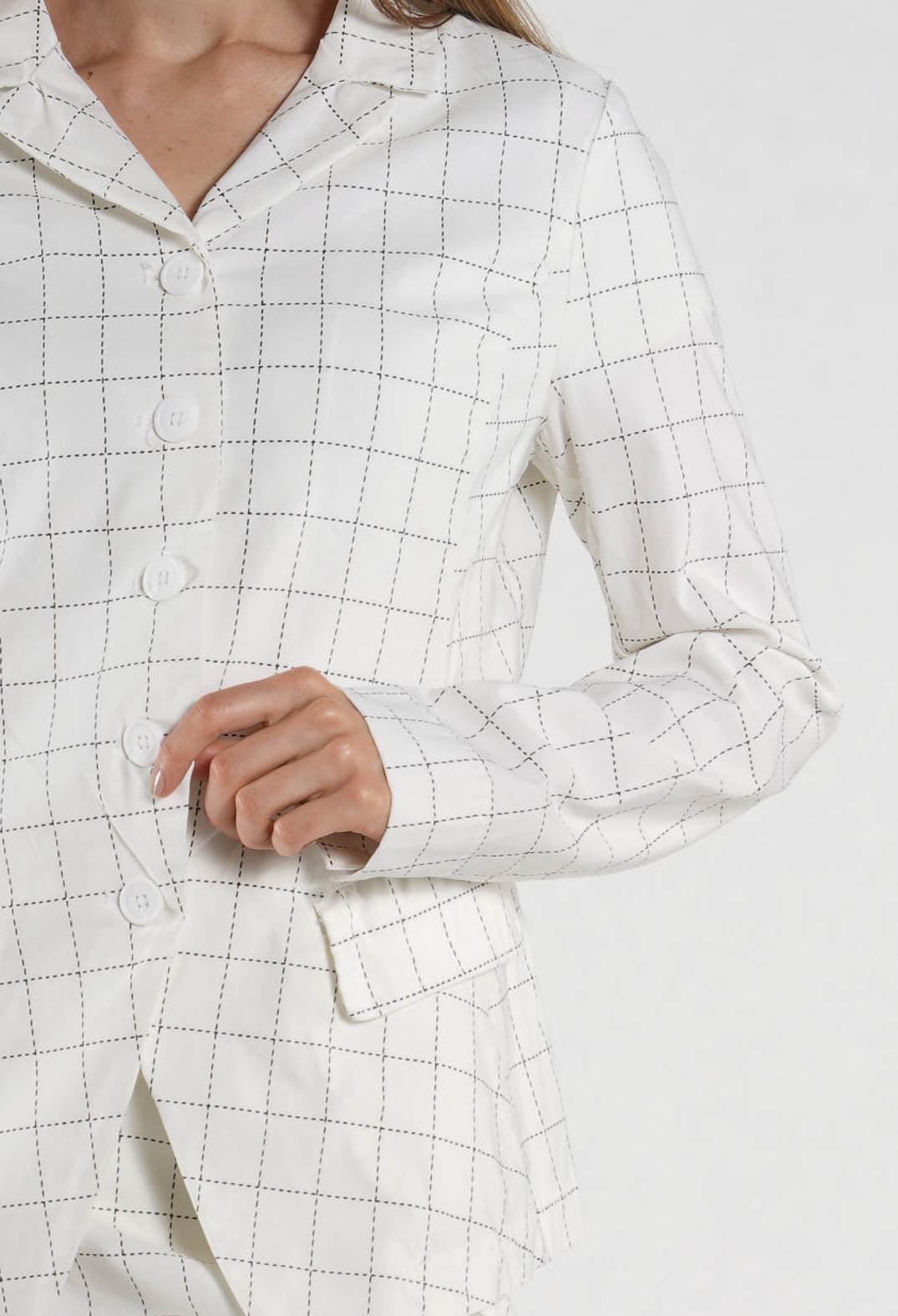 PRE-ORDER - Tailored Jacket in Lime Print - 3441107 (Pictured in Off White Check)