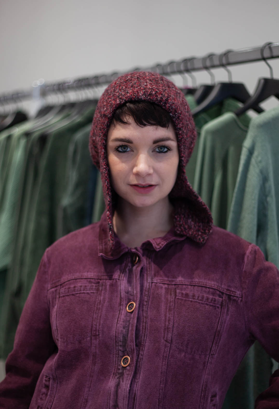 PRE-ORDER - Ear Flap Beanie Hat in Lava Melange - 3464605