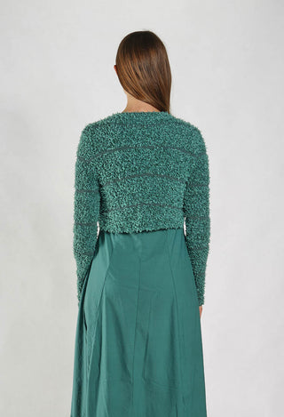 PRE-ORDER - Textured Knit Cardigan in Off White - 3487102 (Pictured in Grass)