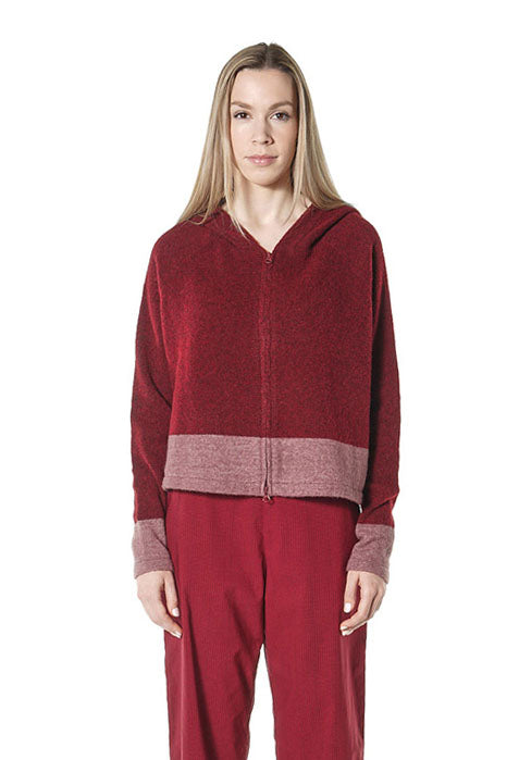 PRE-ORDER - Contrast Trim Cardigan in Bronze Lava (Pictured in Lava Crystal) - 3487103