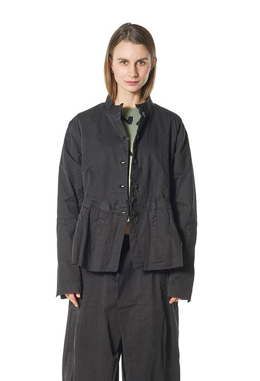 PRE-ORDER - High Neck Jacket in Forest (Pictured in Black) - 3501104