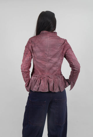 Jacket with Peplum Hem in Crystal Cloud Shade - 3501113