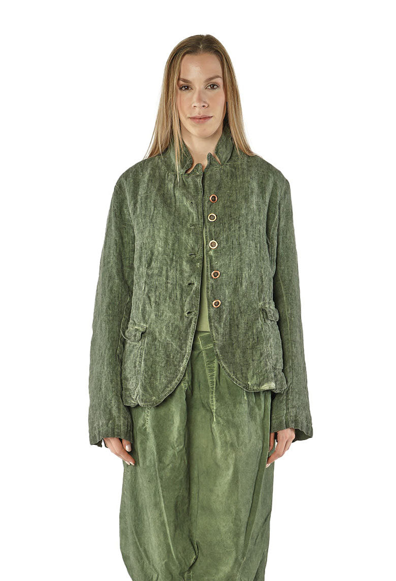 PRE-ORDER - Linen Jacket in Bronze Cloud (Pictured in Park Cloud) - 3531117