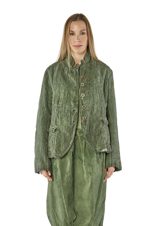 PRE-ORDER - Linen Jacket in Bronze Cloud (Pictured in Park Cloud) - 3531117