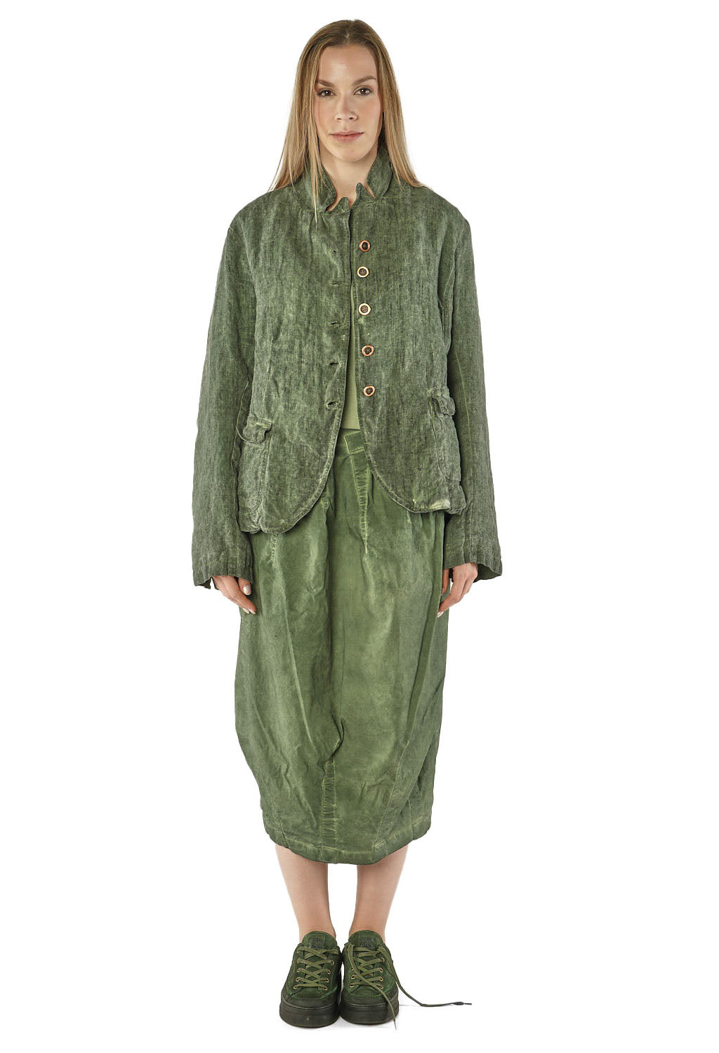 PRE-ORDER - Linen Jacket in Crystal Cloud (Pictured in Park Cloud) - 3531117