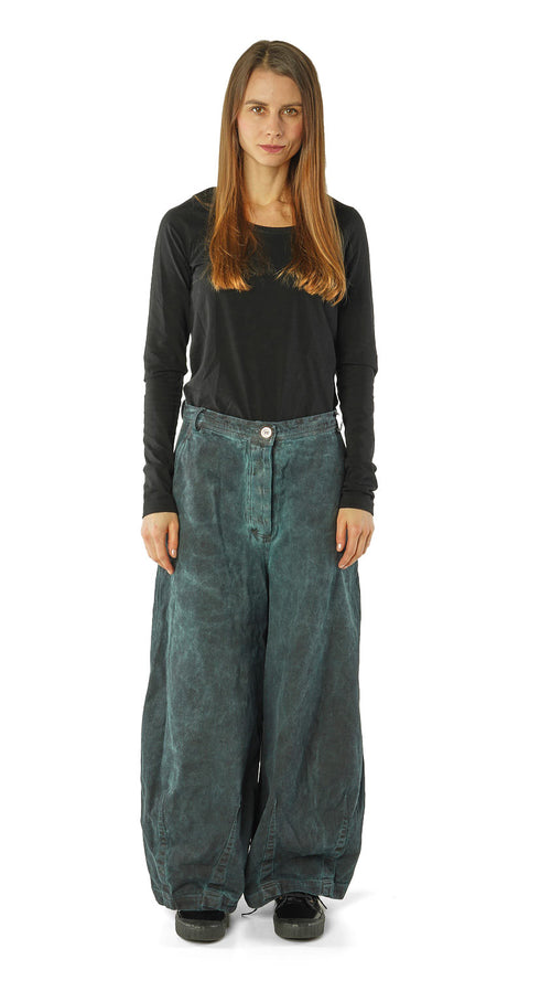 PRE-ORDER - Wide Leg Jeans in Black Cloud (Pictured in Park Cloud) - 3560102