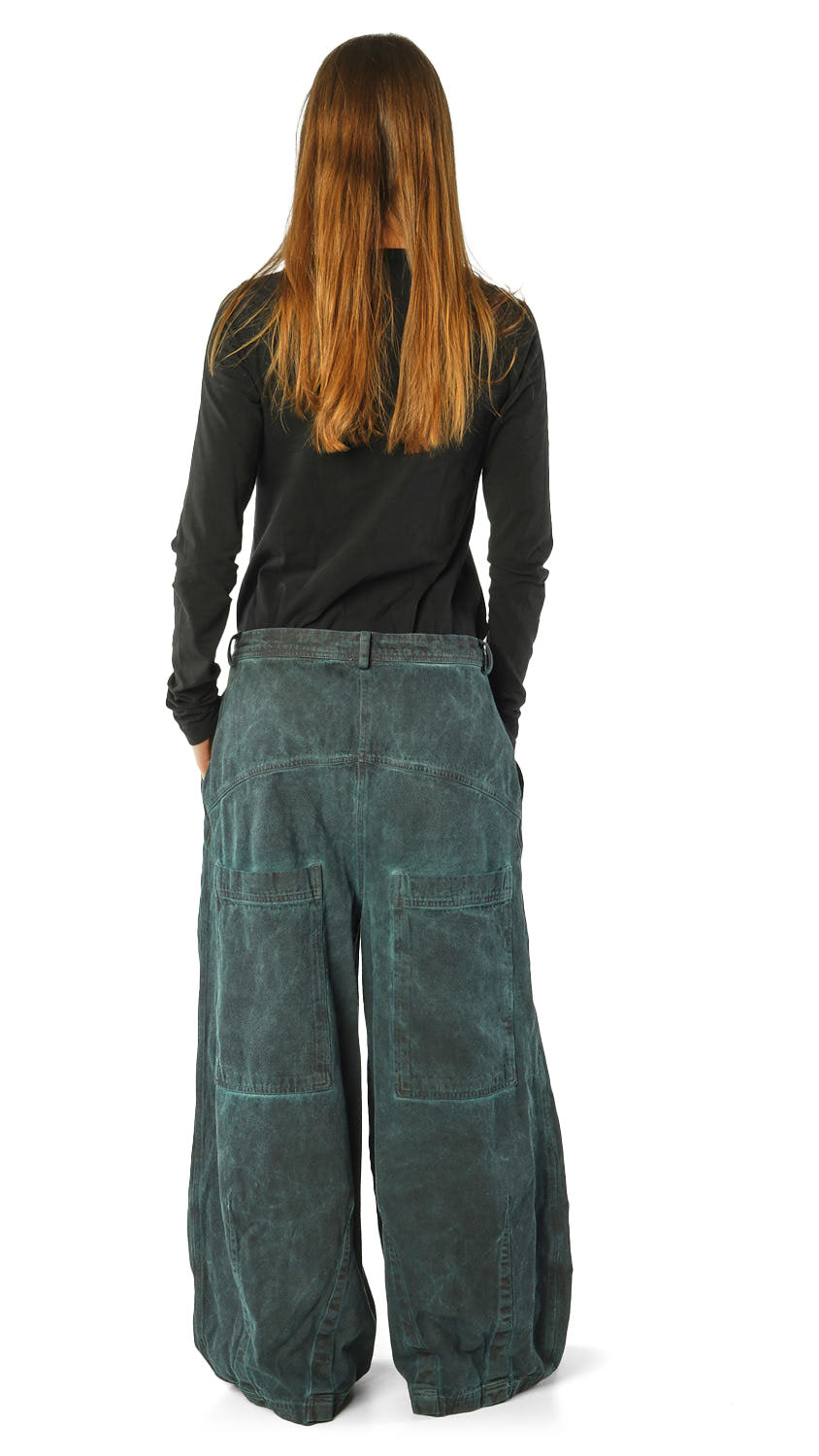 PRE-ORDER - Wide Leg Jeans in Black Cloud (Pictured in Park Cloud) - 3560102
