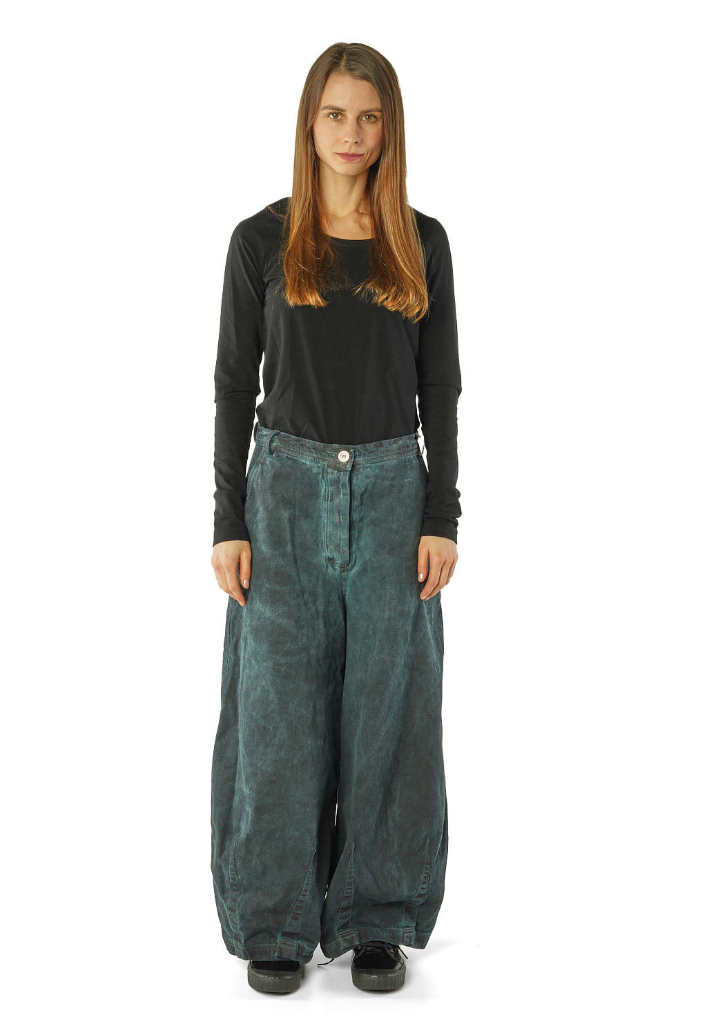 PRE-ORDER - Wide Leg Jeans in Lava Cloud (Pictured in Park Cloud) - 3560102