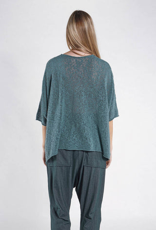 PRE-ORDER - Lightweight Jumper in Tree Mint Multicolour - 3560704  (Pictured in Grass )