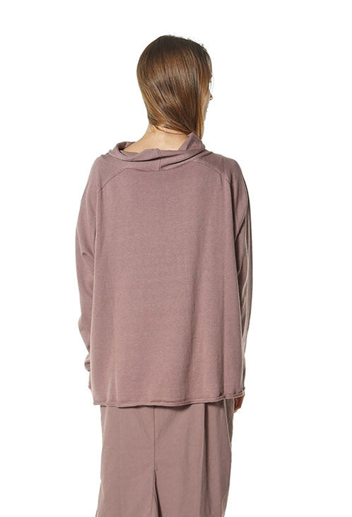 PRE-ORDER - Cowl Neck Jumper in Bronze Jacquard (Pictured in Crystal Jacquard) - 3590701