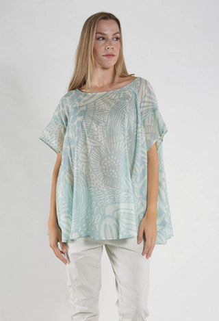 PRE-ORDER - Lightweight Top in Grass Print - 3600505 (Pictured in Mint Lime Print)