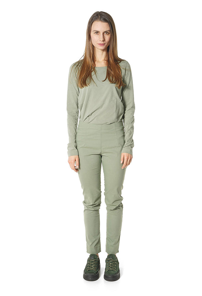 PRE-ORDER - Pull On Slim Leg Trousers in Bronze (Pictured in Park) - 3630101