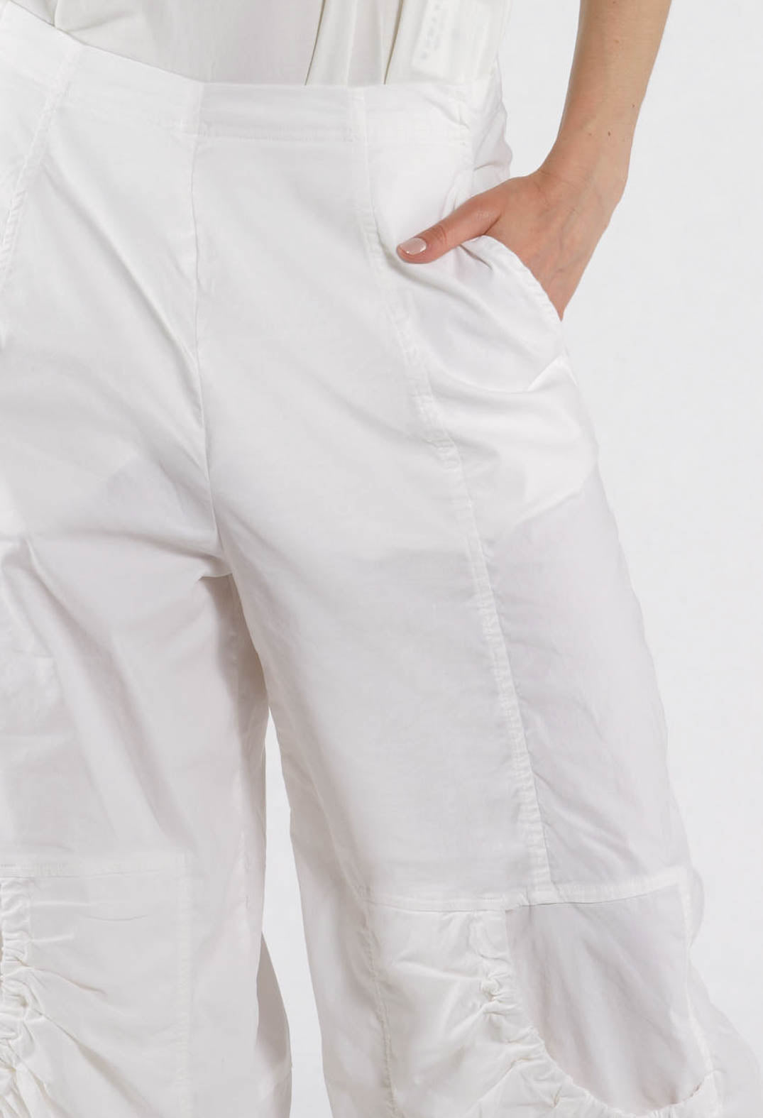 PRE-ORDER - Pull On Balloon Trousers in Mint - 3630109 (Pictured in Off White)