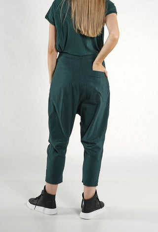 PRE-ORDER - Slim Leg Drop Crotch Trousers in Salina - 3630116 (Pictured in Tree)