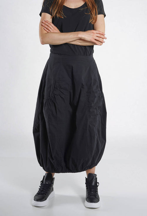 PRE-ORDER - Pull On Balloon Skirt in Black - 3630312