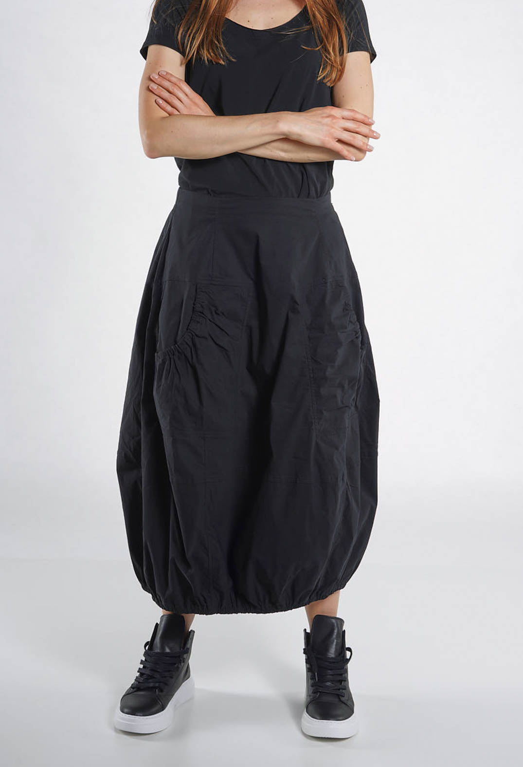 PRE-ORDER - Pull On Balloon Skirt in Salina - 3630312 (Pictured in Black)