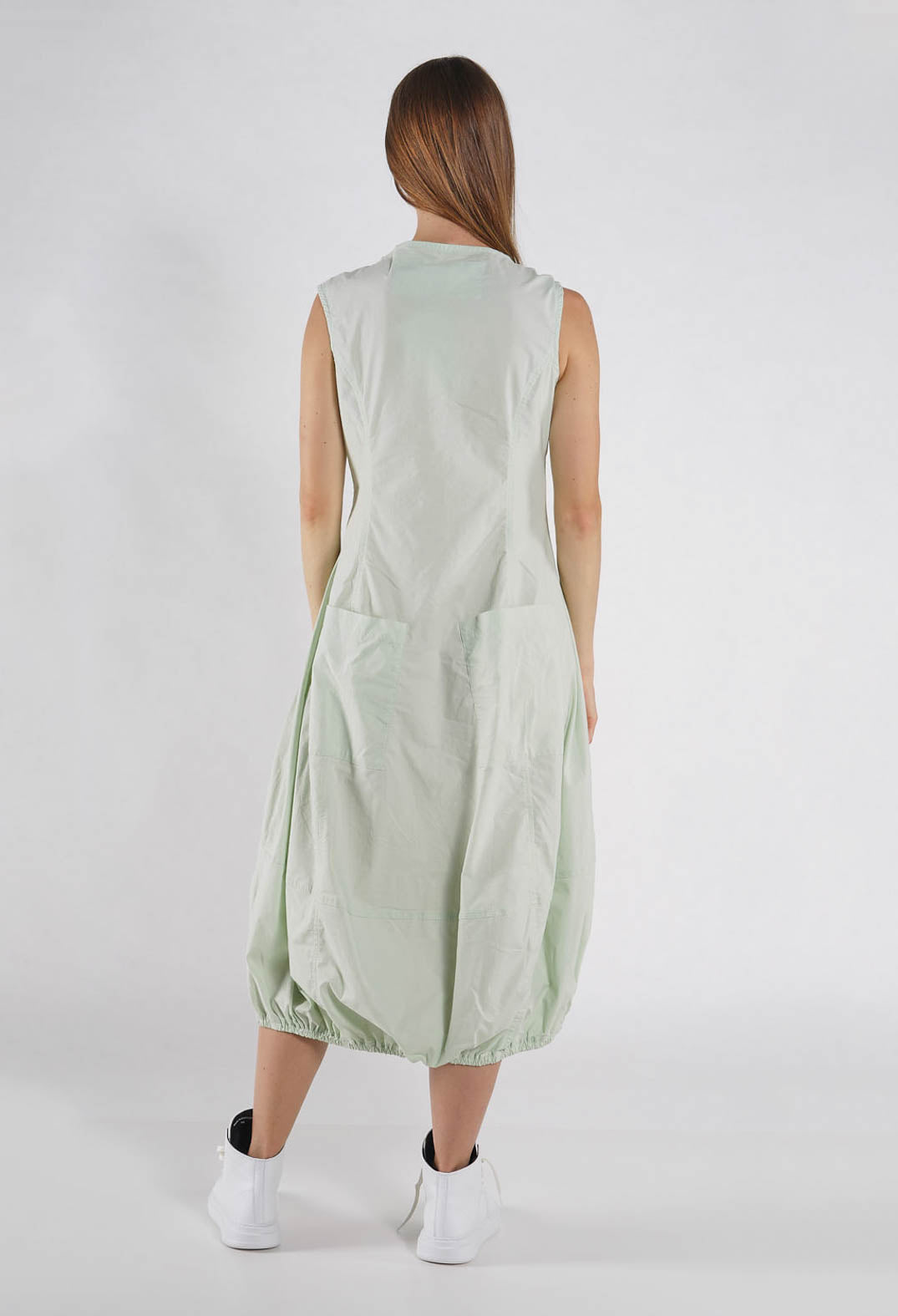 PRE-ORDER - Sleeveless Balloon Dress in Off White - 3630913 (Pictured in Lime)