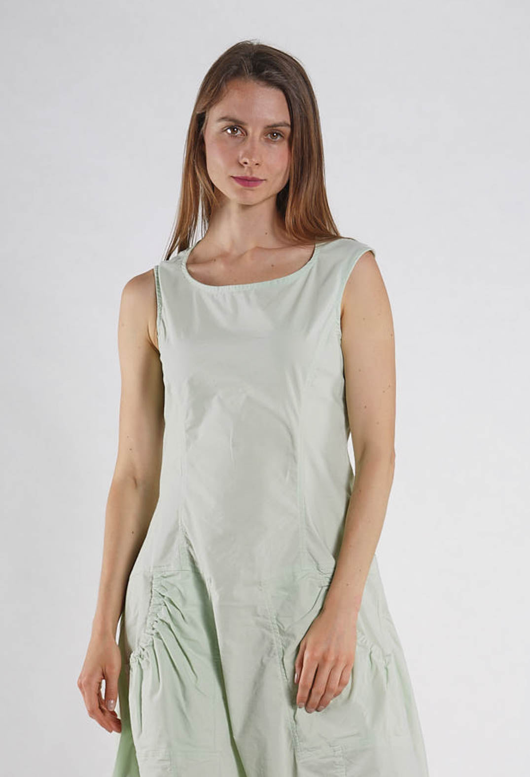 PRE-ORDER - Sleeveless Balloon Dress in Off White - 3630913 (Pictured in Lime)