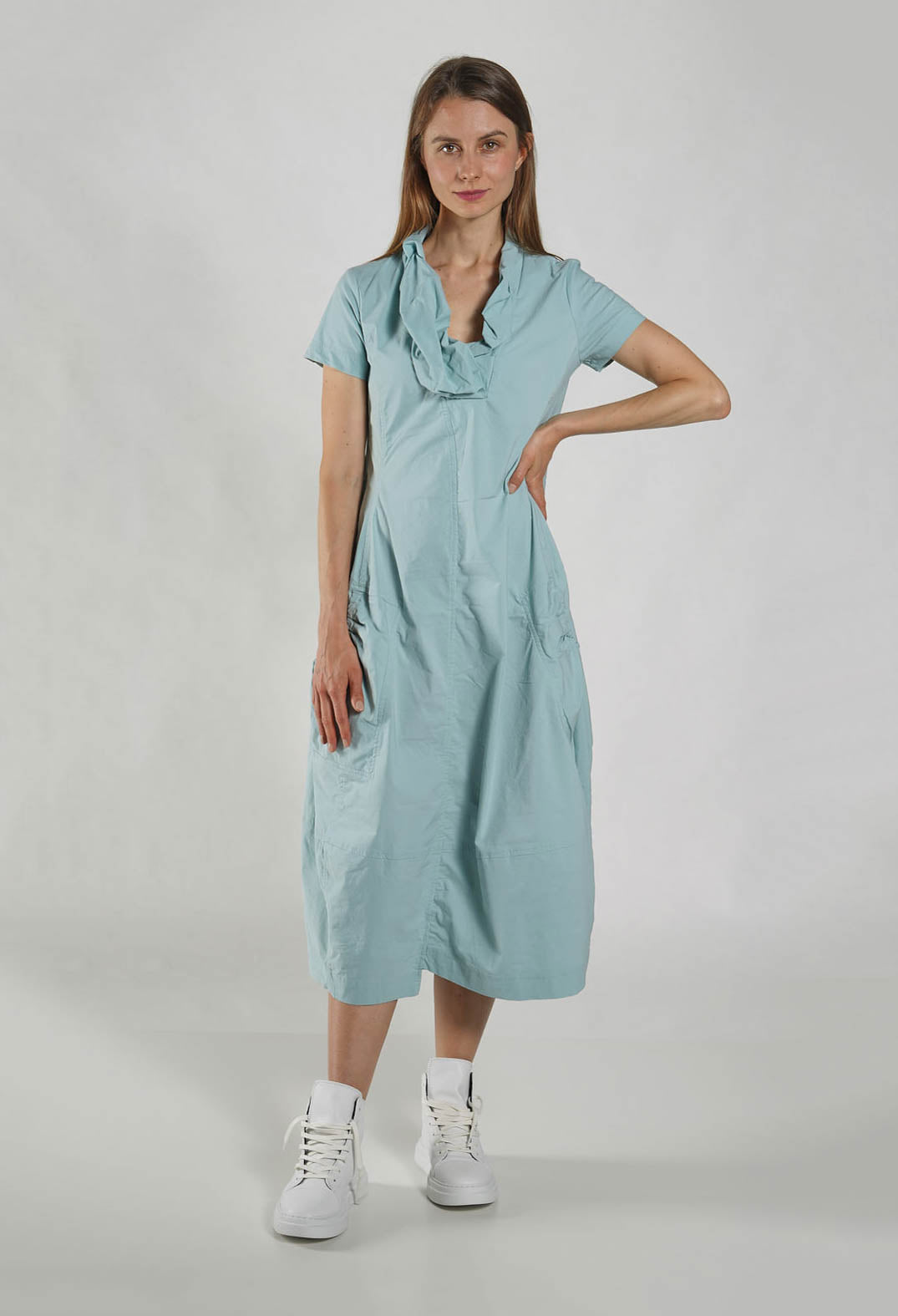 PRE-ORDER - Feature Neckline Dress in Black - 3630917 (Pictured in Mint)