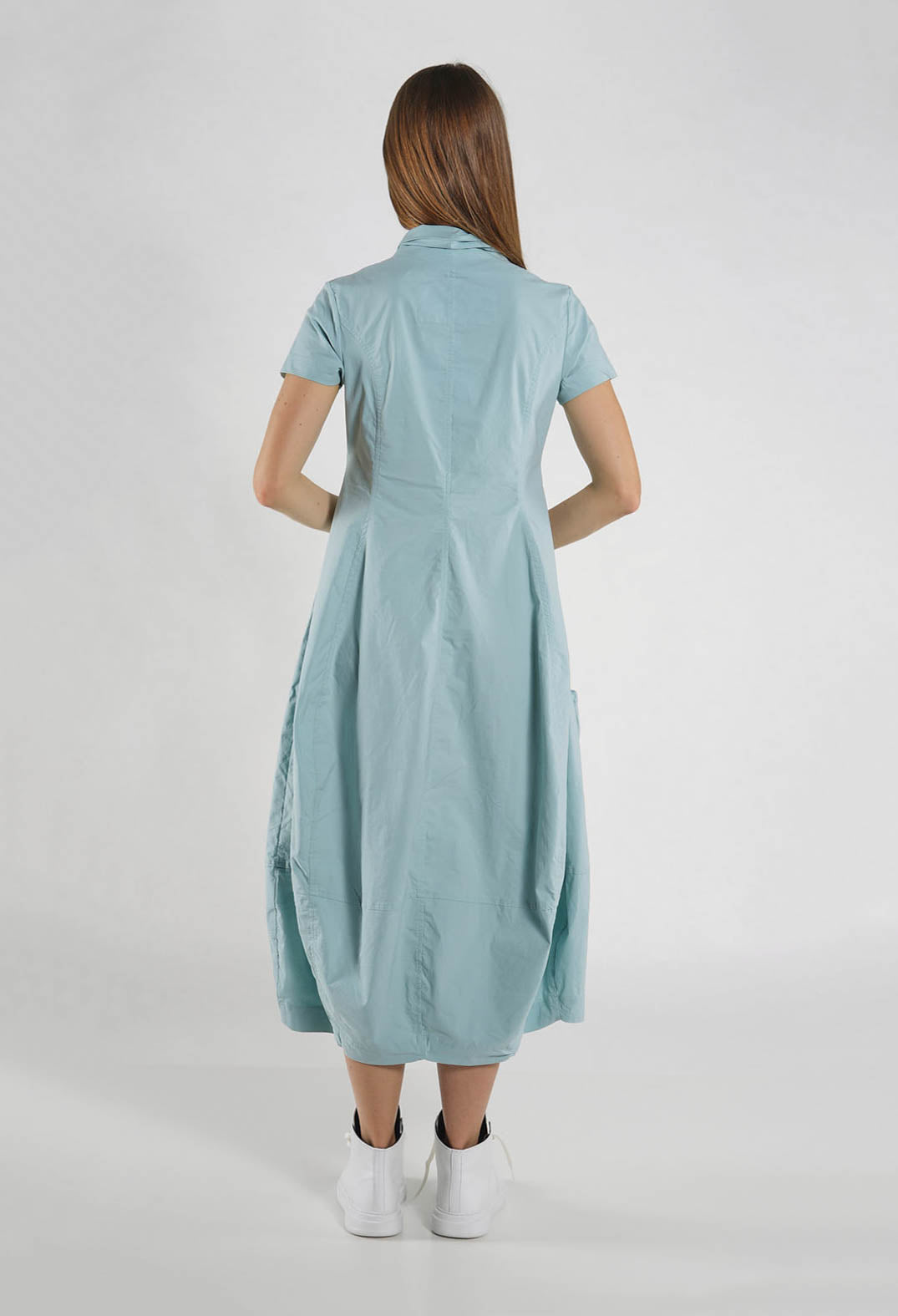 PRE-ORDER - Feature Neckline Dress in Black - 3630917 (Pictured in Mint)