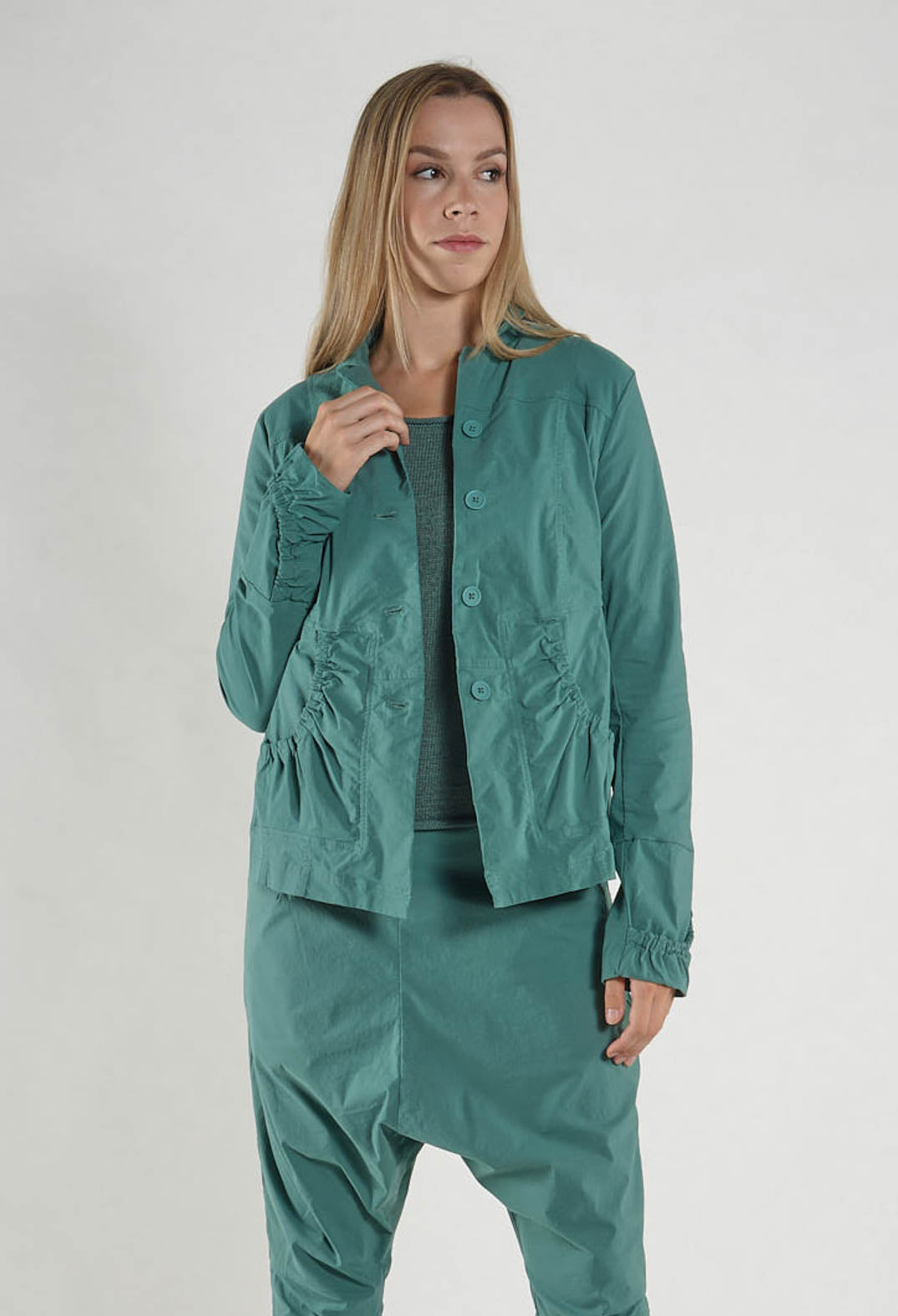 PRE-ORDER - Button Up Jacket in Salina - 3631110 (Pictured in Grass)