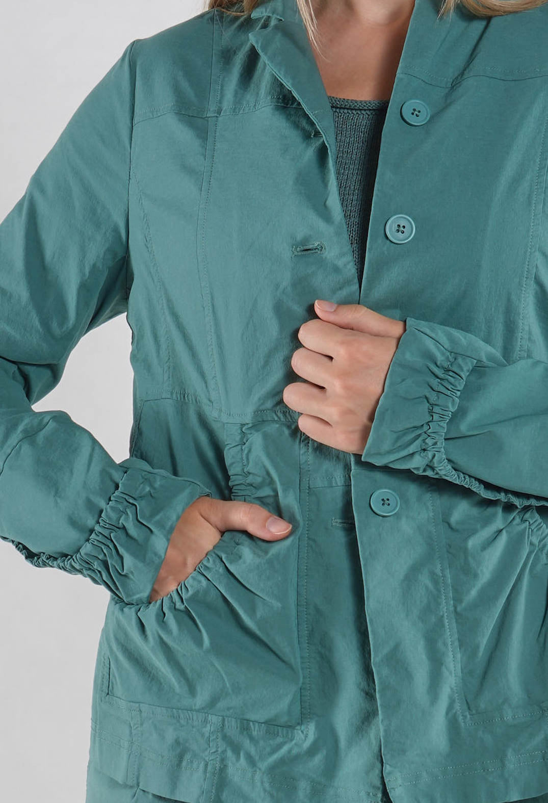 PRE-ORDER - Button Up Jacket in Tree - 3631110 (Pictured in Grass)