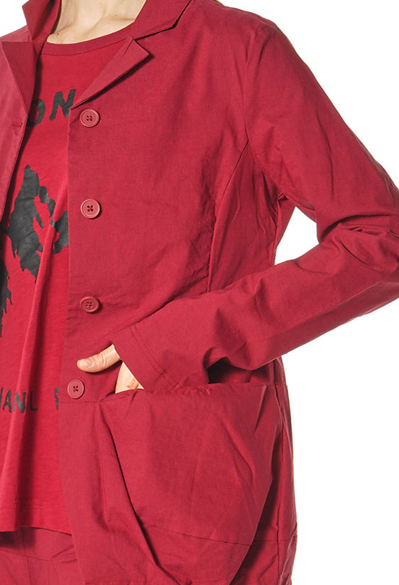 PRE-ORDER - Tulip Hem Jacket in Crystal (Pictured in Lava) - 3631113