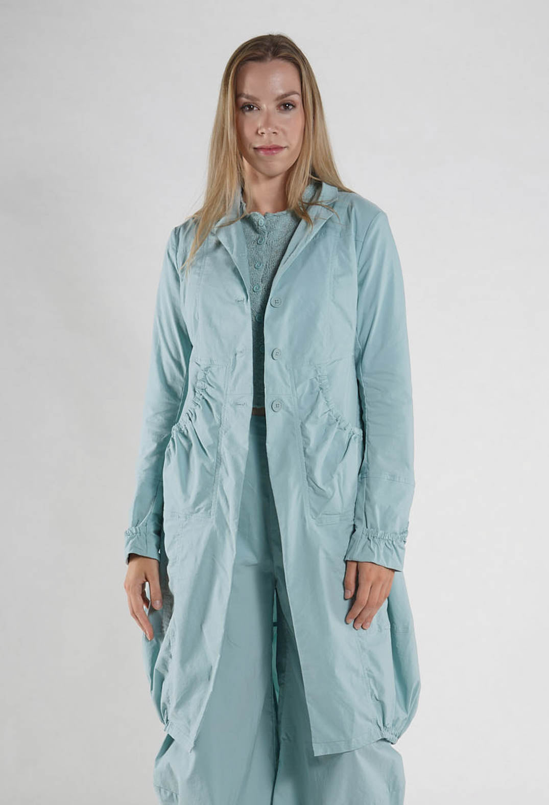 PRE-ORDER - Tulip Hem Coat in Salina - 3631211 (Pictured in Mint)