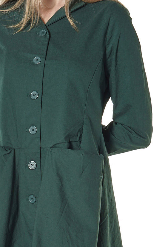 PRE-ORDER - Tulip Hem Coat in Lava (Pictured in Forest) - 3631216